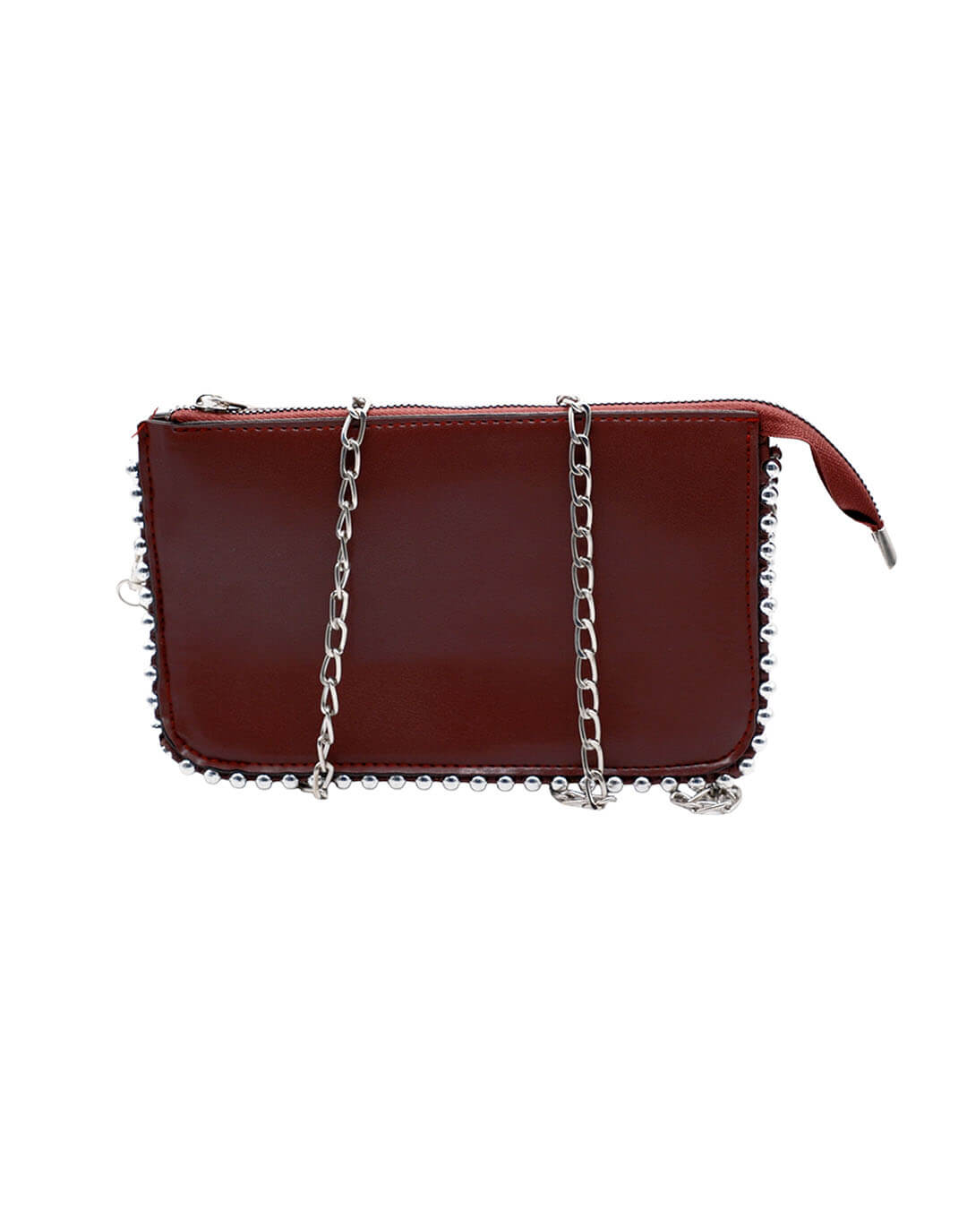 Kadın Acı Kahve/Bordo Mini Omuz ve Çapraz Telefonluk Çanta