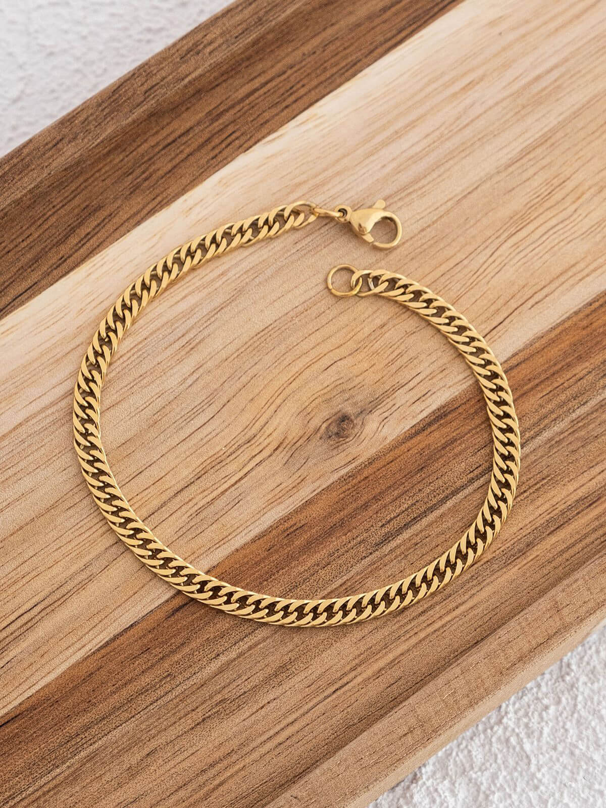 Klasik Gurmet Zincir Çelik Bileklik: Zamansız ve Dayanıklı